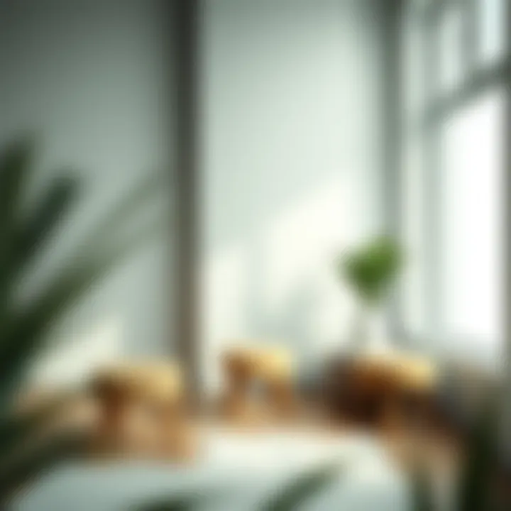 A serene space featuring relaxing back stools enhancing wellness