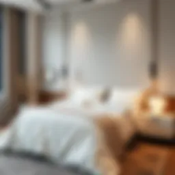 Elegant thin cotton duvet cover showcasing a modern bedroom design