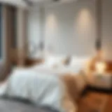 Modern Bedroom with Thin Cotton Duvet Cover Elegant thin cotton duvet cover showcasing a modern bedroom design