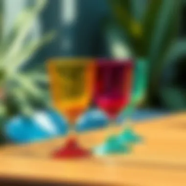 Vibrant Acrylic Glasses Perfect for Outdoor Gatherings Colorful acrylic glasses for outdoor use