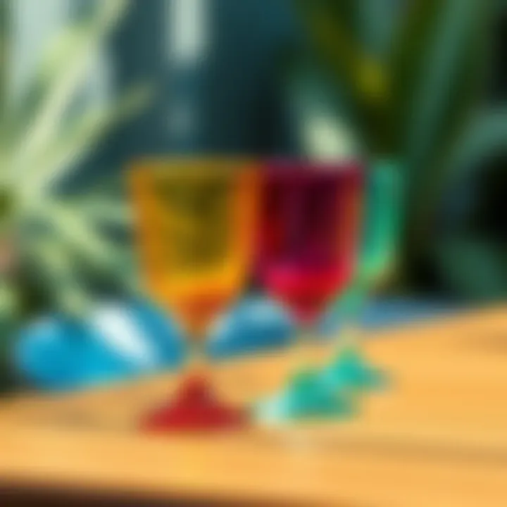 Vibrant Acrylic Glasses Perfect for Outdoor Gatherings Colorful acrylic glasses for outdoor use