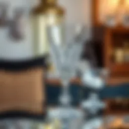 Elegant crystal drinking glass set