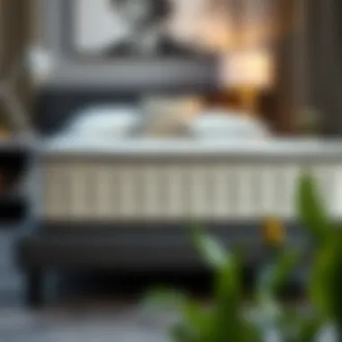 Visual representation of a compatible boxspring with a mattress