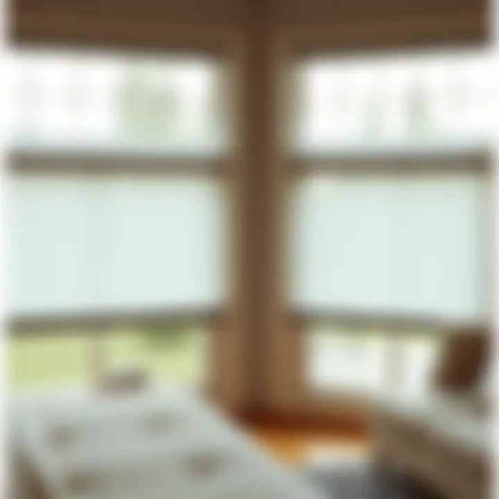 Diagram demonstrating installation tips for large window blinds