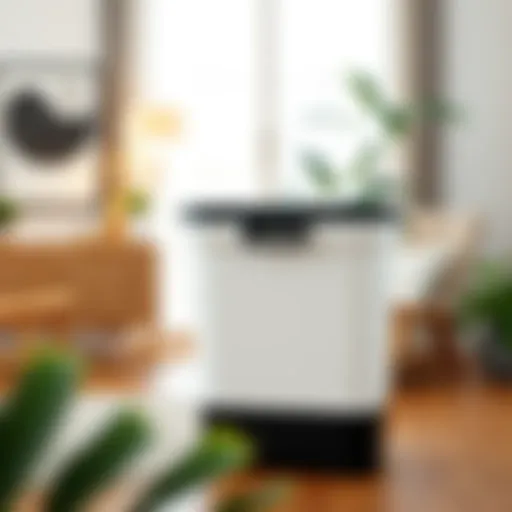 Modern Aesthetic of Storage Totes Stylish clearance storage tote with a lid in a modern home setting