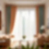 Charming Pastel Curtains Charming living room curtains in soft pastel colors