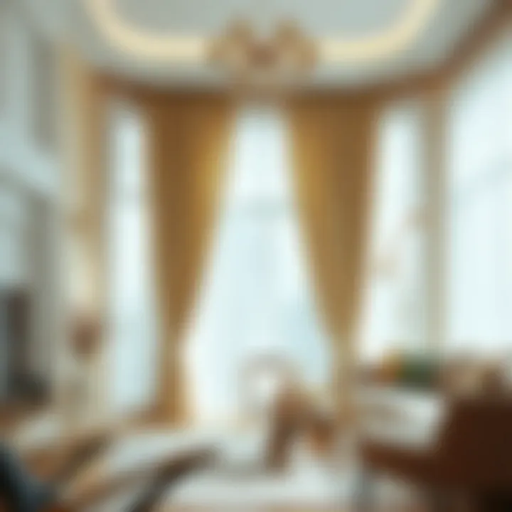 Elegant Sheer Curtains in Living Room Elegant sheer curtains enhancing natural light in a cozy living room