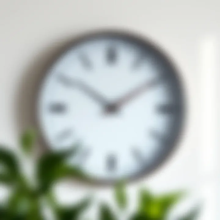 Sleek Modern Minimalist Clock Modern minimalist kitchen wall clock