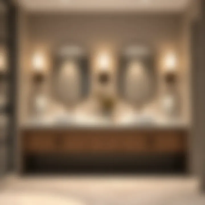 Luxurious Double Vanity Sink with Marble Countertop Luxurious double vanity sink with marble countertop