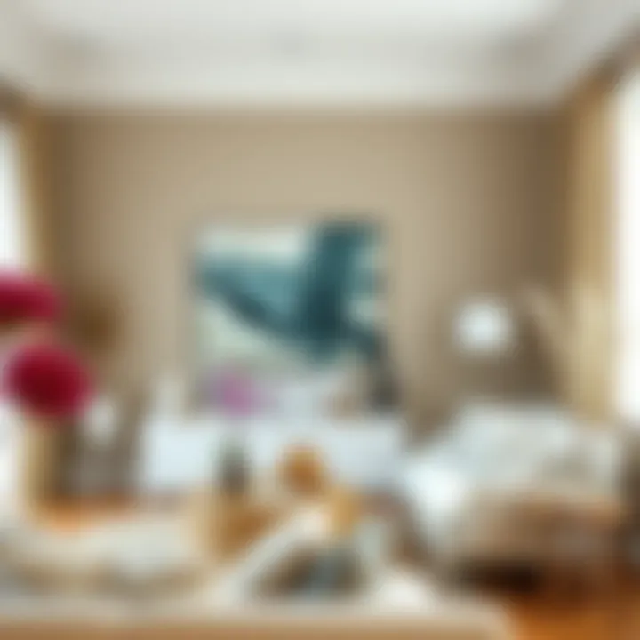 A beautifully styled room featuring dried wildflower decor