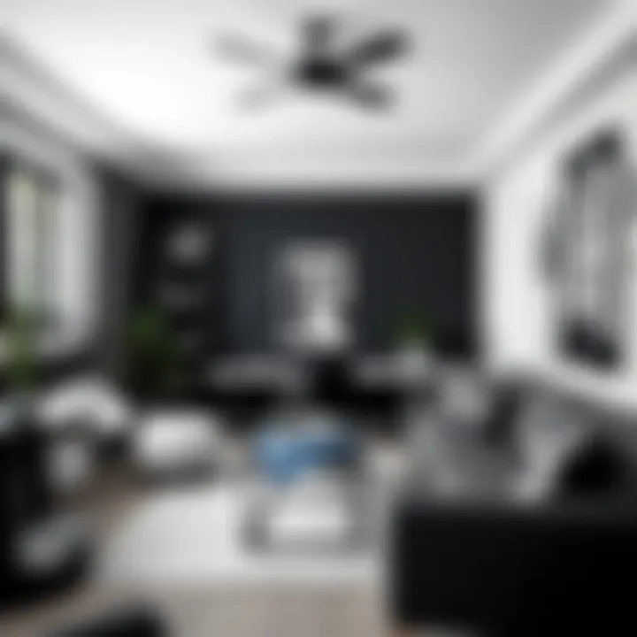 Creative Inspirations in Black and White Artistic home office with black and white accents reflecting creativity