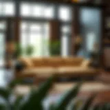 Elegant Fingerhut sofa bed in a modern living room setting