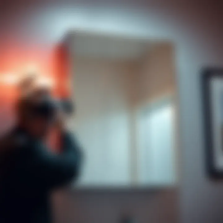 Installation process of a flush mount mirrored medicine cabinet