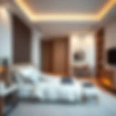 Modern Bedroom Showcasing Functionality and Style Modern bedroom showcasing functionality and style