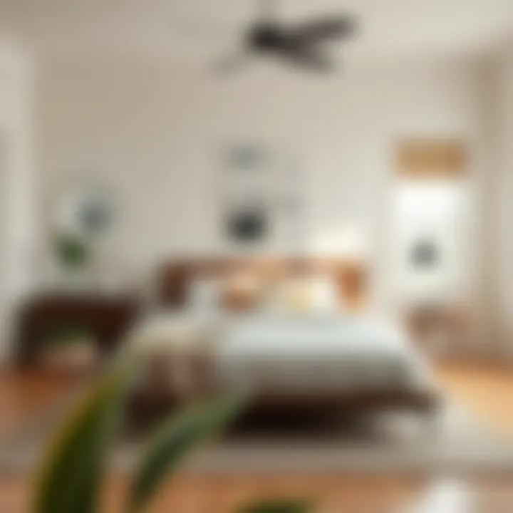 Minimalist Bedroom Aesthetic Contemporary bedroom featuring a minimalist bed frame and decor