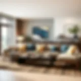 Modern Sectional Sofa in a Stylish Living Room Elegant living room setup showcasing a modern sectional sofa