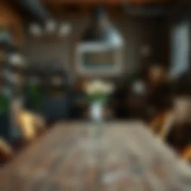 Charming Rustic Dining Experience Rustic dining table with unique chairs in a cozy setting