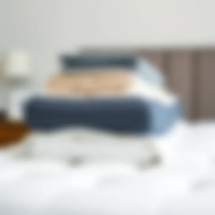 Materials Used in Cooling Mattress Toppers Illustration showcasing various materials used in cooling mattress toppers