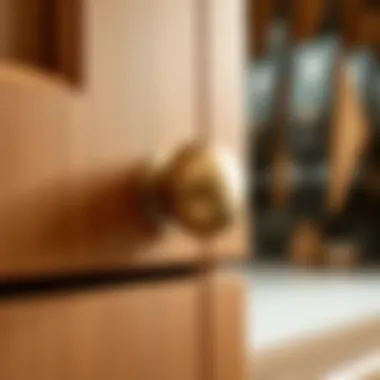 Detail of Medium Oak Cabinet Hardware Detail of Medium Oak Cabinet Hardware