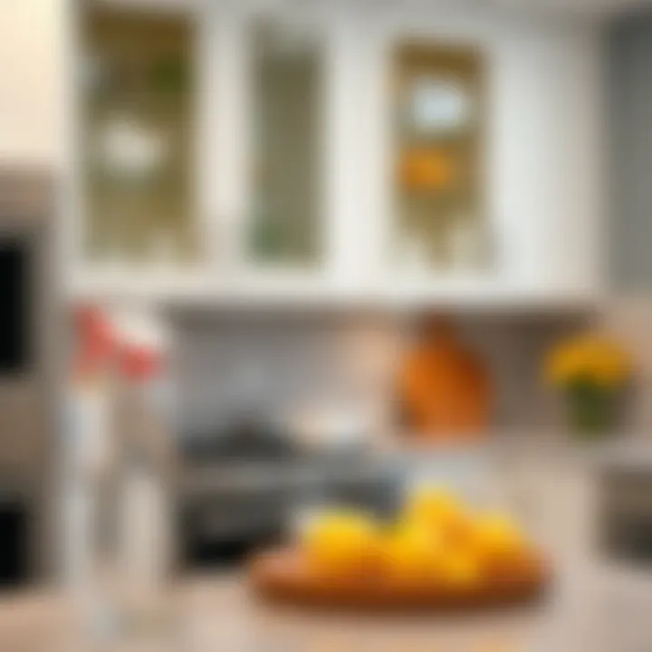 Maintenance Tips for Glass Cabinets Detailed view of maintenance tips for glass kitchen cabinets