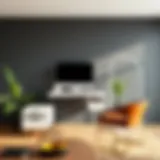 Sleek modern desk design with minimalist aesthetics