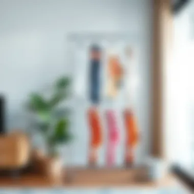 Modern Hanging Sock Organization Innovative sock storage solution in a modern setting