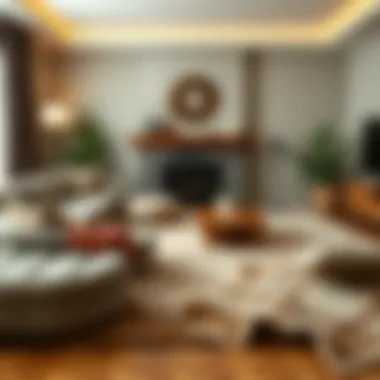 Creating Comfort with Large Rugs Cozy room featuring a large rug for warmth and style