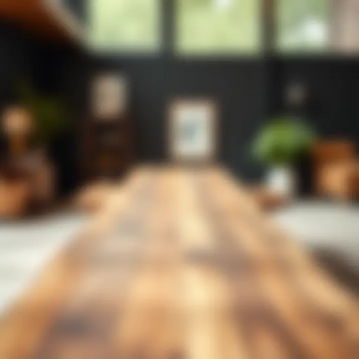 Sustainable Design: Reclaimed Wood Long Counter Height Bench Contemporary long counter height bench made of reclaimed wood