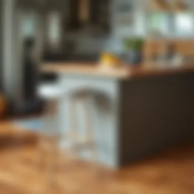 Variety of materials used in crafting counter stools