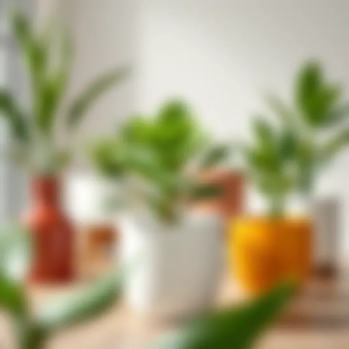 Contemporary Plastic Plant Pots Modern plastic plant pots featuring contemporary designs.