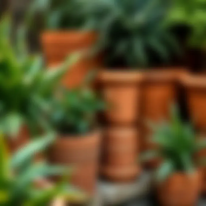 Rustic Terracotta Plant Pots Stylish terracotta plant pots showcasing rustic charm.