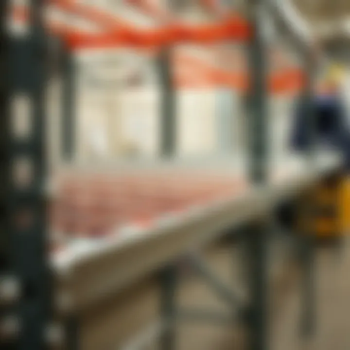 Close-up of a metal rack showcasing its durability