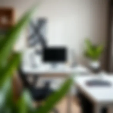 Ergonomic Office Setup Ergonomic office setup featuring a modern desk