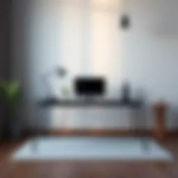 Sleek modern desk design with minimalist aesthetic