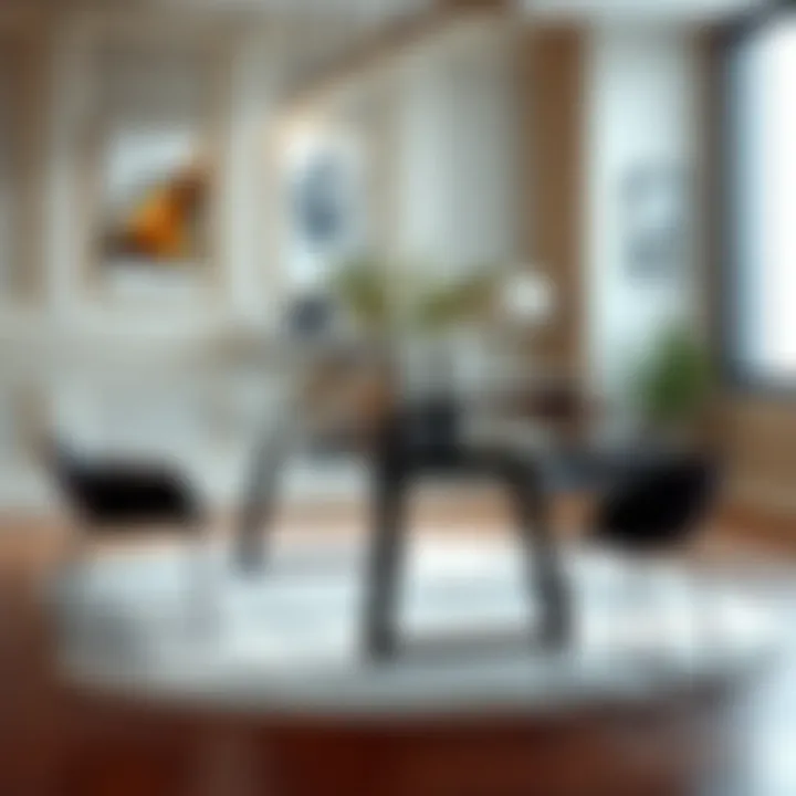 Sleek and Elegant Dining Table Design Elegant modern dining table with sleek lines