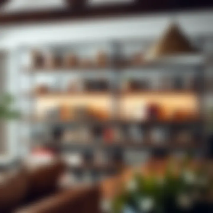 Open Shelving Showcasing Books and Decor Stylish open shelving displaying books and decorative items