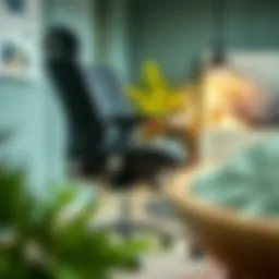 Contemporary office chair with ergonomic design