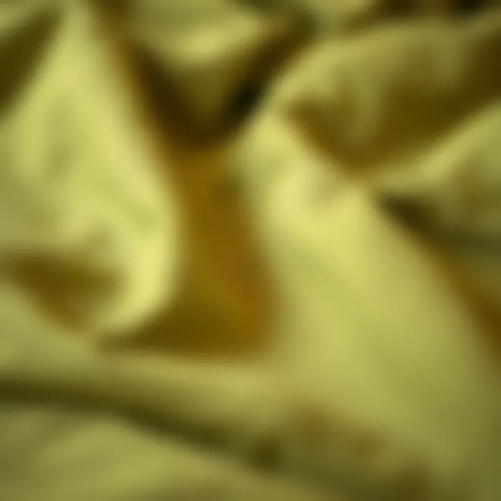 Close-up of Olive Green Fabric Texture Close-up of olive green fabric texture