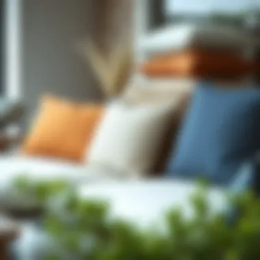 Various Cushion Materials Displayed for Outdoor Use Various cushion materials displayed for outdoor use