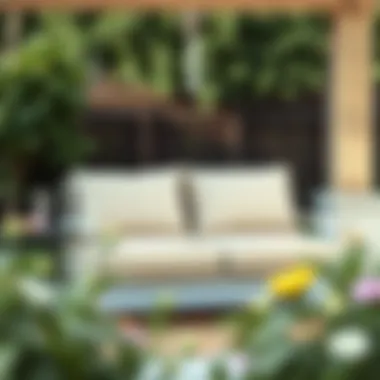 Well-Maintained Outdoor Loveseat Showcasing Durability Well-maintained outdoor loveseat showcasing durability