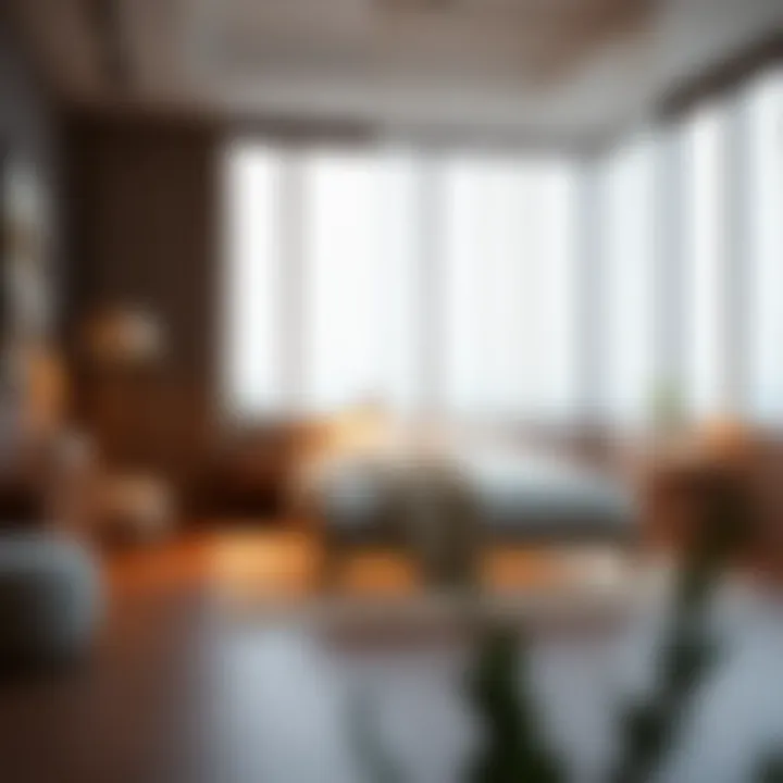 A serene bedroom environment with a photon bed enhancing relaxation