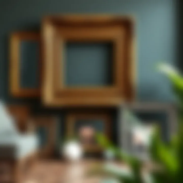 Variety of materials used in picture frame designs