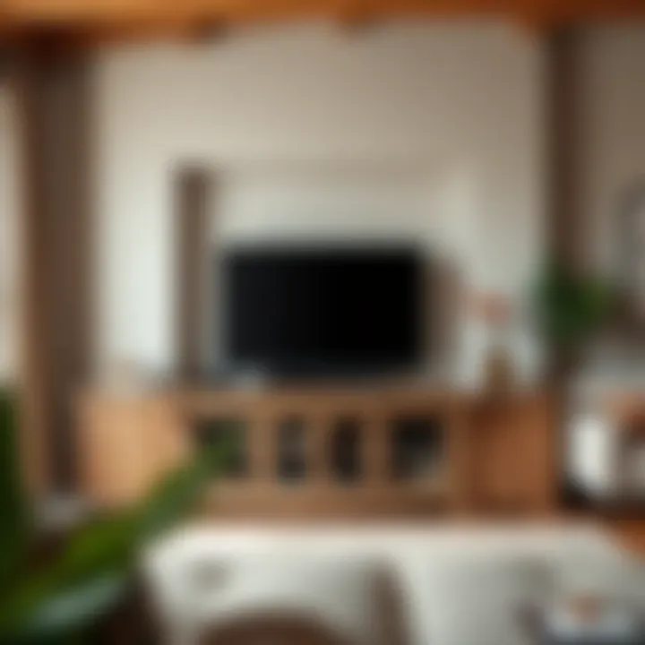 Charming Rustic Entertainment Unit Rustic entertainment unit blending with modern interior