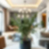 A beautifully arranged sage plant in a modern living room setting