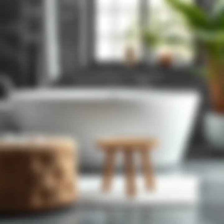 Diverse Materials for Shower Stools Variety of materials used for short shower stools