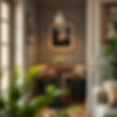 Elegant small pub table set in a cozy corner