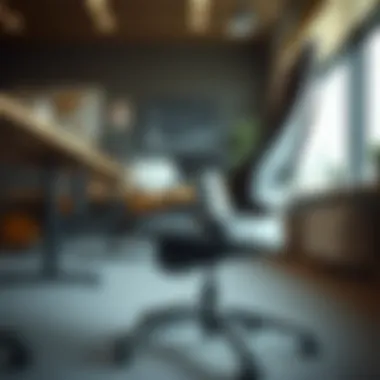 Ergonomic Excellence for Enhanced Comfort Close-up of ergonomic features in a student desk chair with wheels