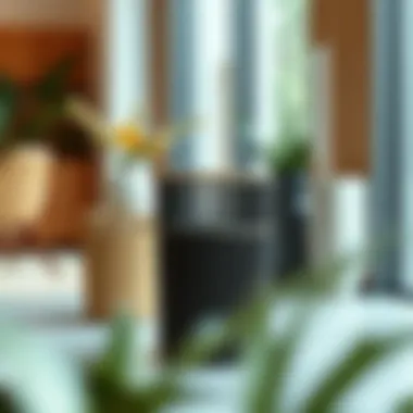 Sustainable Design: Tall Waste Basket Collection Elegant tall waste basket made from sustainable materials