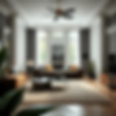 Stylish Living Room Decor with Rug Elegant living room featuring a stylish 4 x 5 ft rug