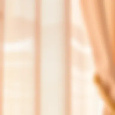 Close-up of Dusty Blush Sheer Fabric Texture Close-up of dusty blush sheer fabric showcasing its texture and light filtration